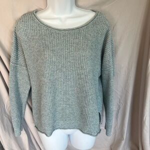 Hollister chunky sweater, light blue color, women’s size L, pre-owned